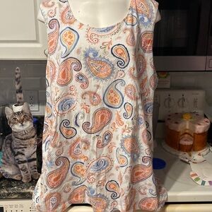 H womens Coral Bay casual sleeveless stretch plus size top 3X